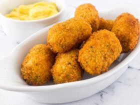 Crab croquettes are a delectable seafood treat