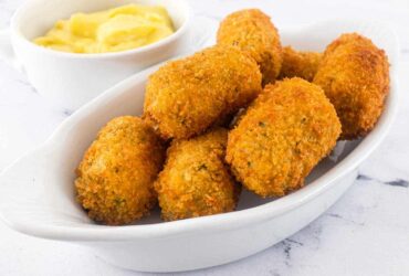 Crab croquettes are a delectable seafood treat